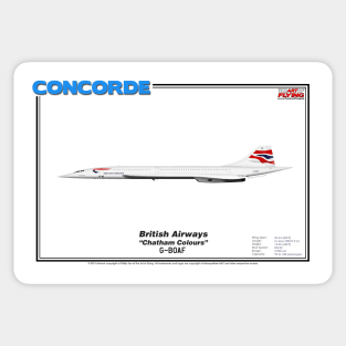 Concorde - British Airways "Chatham Colours" (Art Print) Sticker